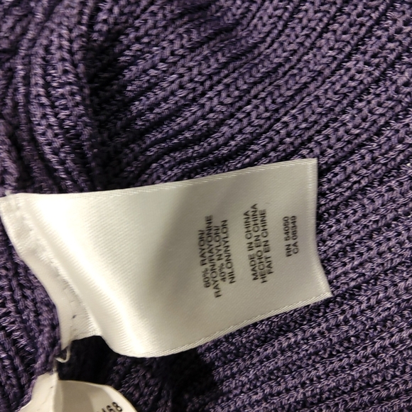 Jones New York Collection Cowl Neck Amethyst Sweater NEW Sz. SP - Picture 10 of 10